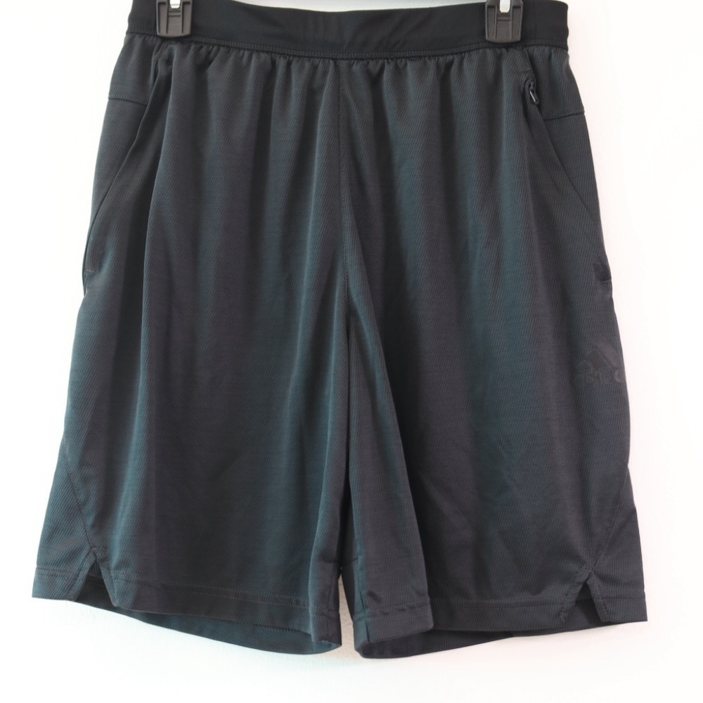 Adidas Black Athletic Shorts Lightweight Performance Sz Medium